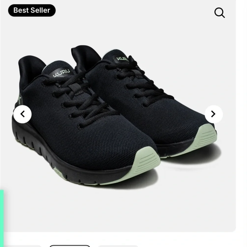 KURU‎ FLEX Via Black Athletic Shoes size 11M